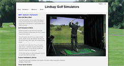 Desktop Screenshot of lindsaygolfsimulators.com