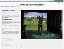 Tablet Screenshot of lindsaygolfsimulators.com